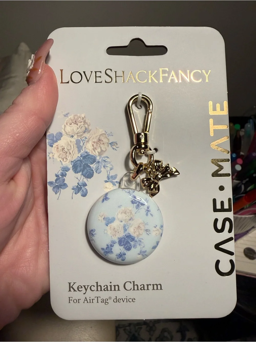 LoveShackFancy Blue Floral iPhone Case & Accessories Set NWT